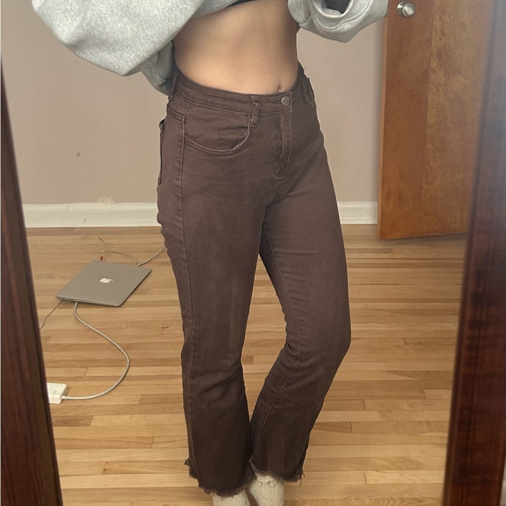 Brown Flare Jeans